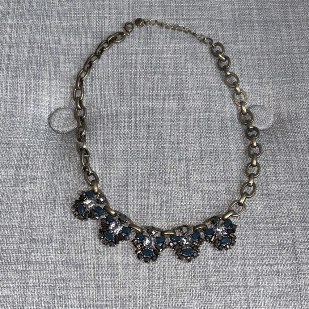 Elegant Blue and Silver Necklace